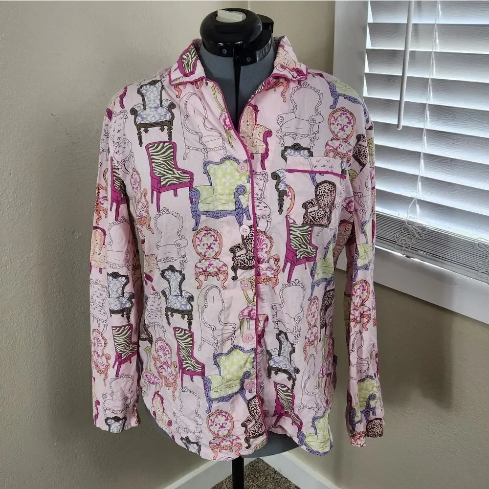 Nick & Nora Chairs Pajamas XL Vintage Y2k